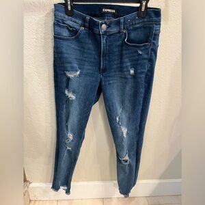 Express skinny, ripped jeans